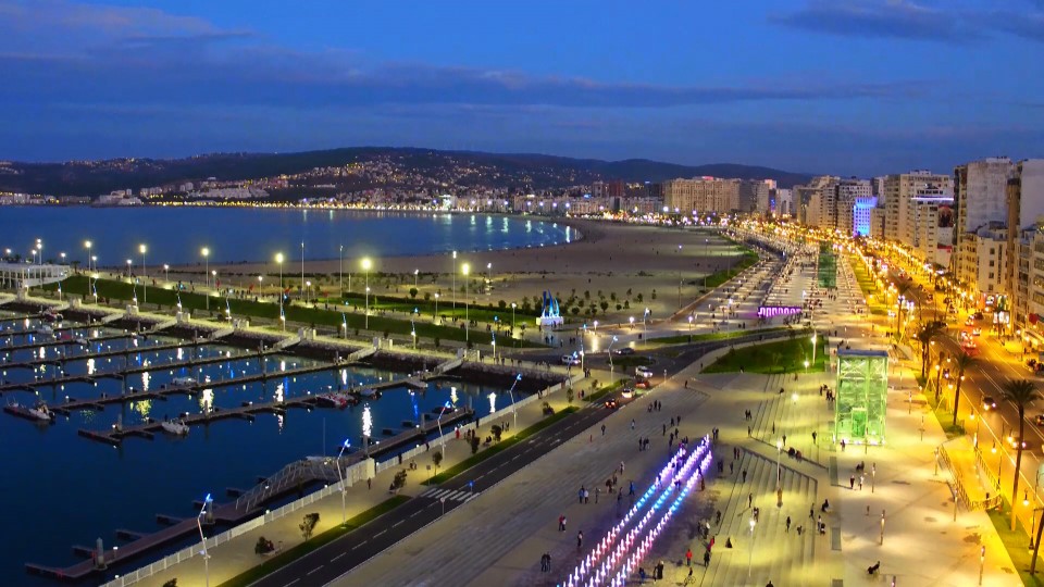 Tangier by Night — Corniche illuminée